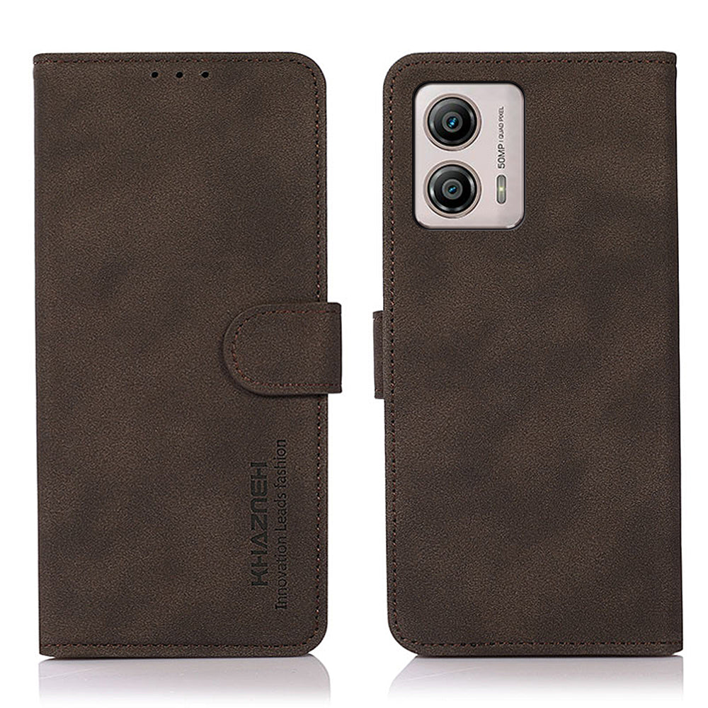 KHAZNEH for Motorola Moto G53 5G G13 4G G23 4G Textured Magnetic Phone Cover Flip Leather Anti-scratch Mobile Phone Case with Stand Wallet KHAZNEH for Motorola Moto G53 5G G13 4G G23 4G Textured Magnetic Phone Cover Flip Leather Anti-scratch Mobile Phone Case with Stand Wallet